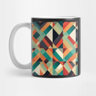 Geo Diamond: A Vibrant and Playful Fabric Pattern for Modern Fashion #4 Mug